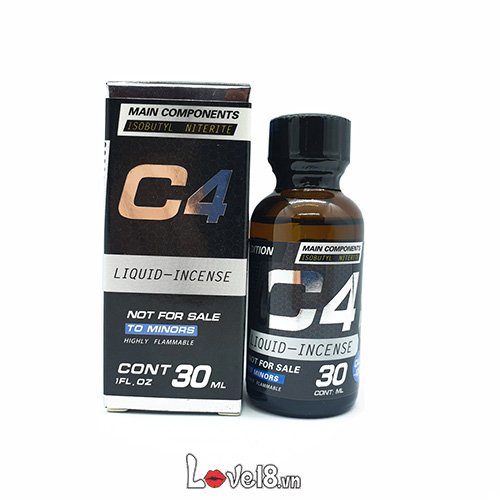 Chai hít kích dục C4 Long Lasting 30 ml kéo dài đam mê khó cưỡng