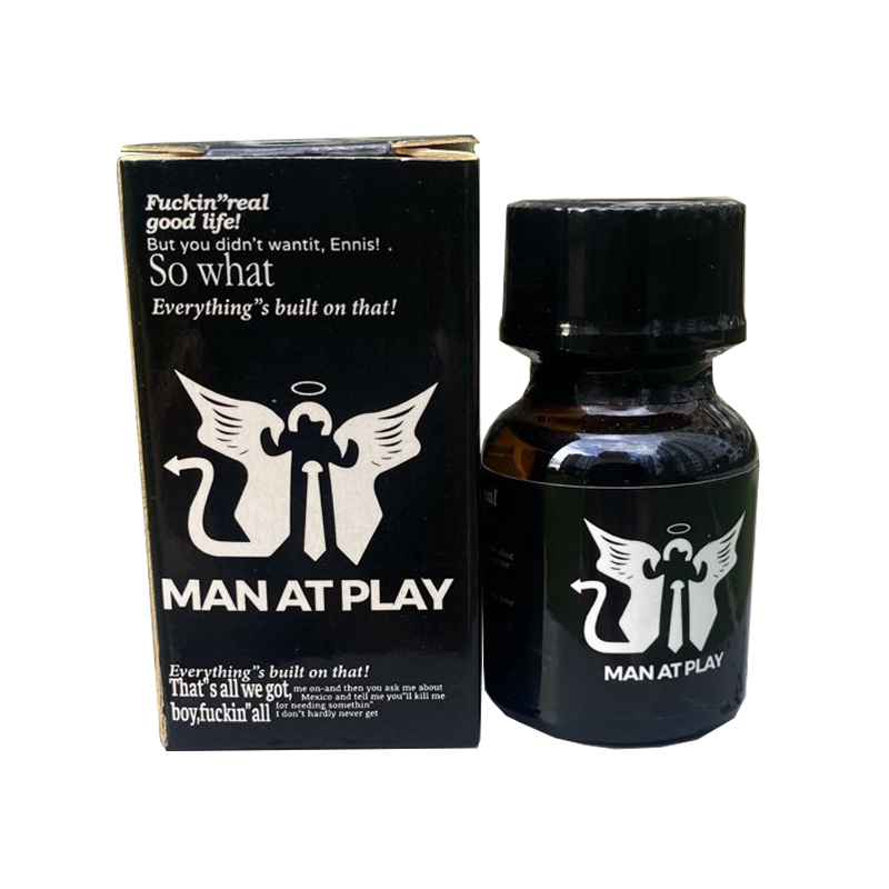 Chai hít kích dục Man At Play đen 10ml chính hãnh dành cho Top Bot loại mạnh