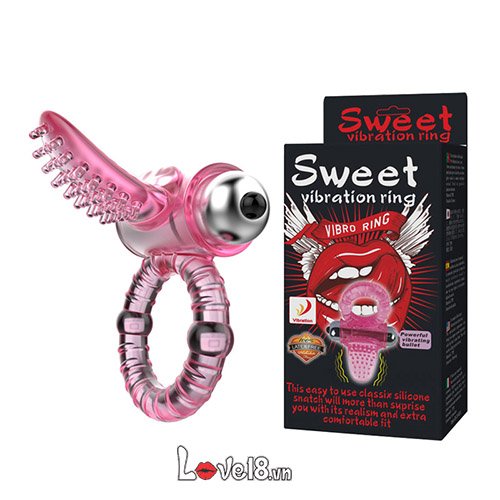 Vòng rung lưỡi liếm siêu kích thích Sweet