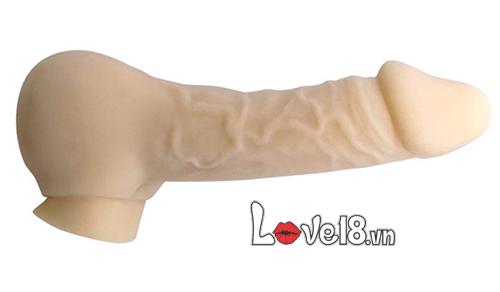 Dương vật khủng 3in1 có hậu môn rung Polymer silicone cao cấp