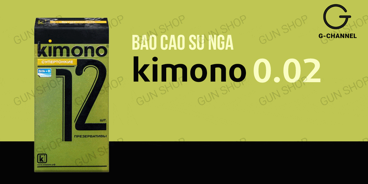 Bao Cao Su Kimono Vàng Siêu Mỏng 0.02mm Hộp 12 Cái Cực Đã Bao Cao Su Kimono Vàng Siêu Mỏng 0.02mm Hộp 12 Cái Cực Đã