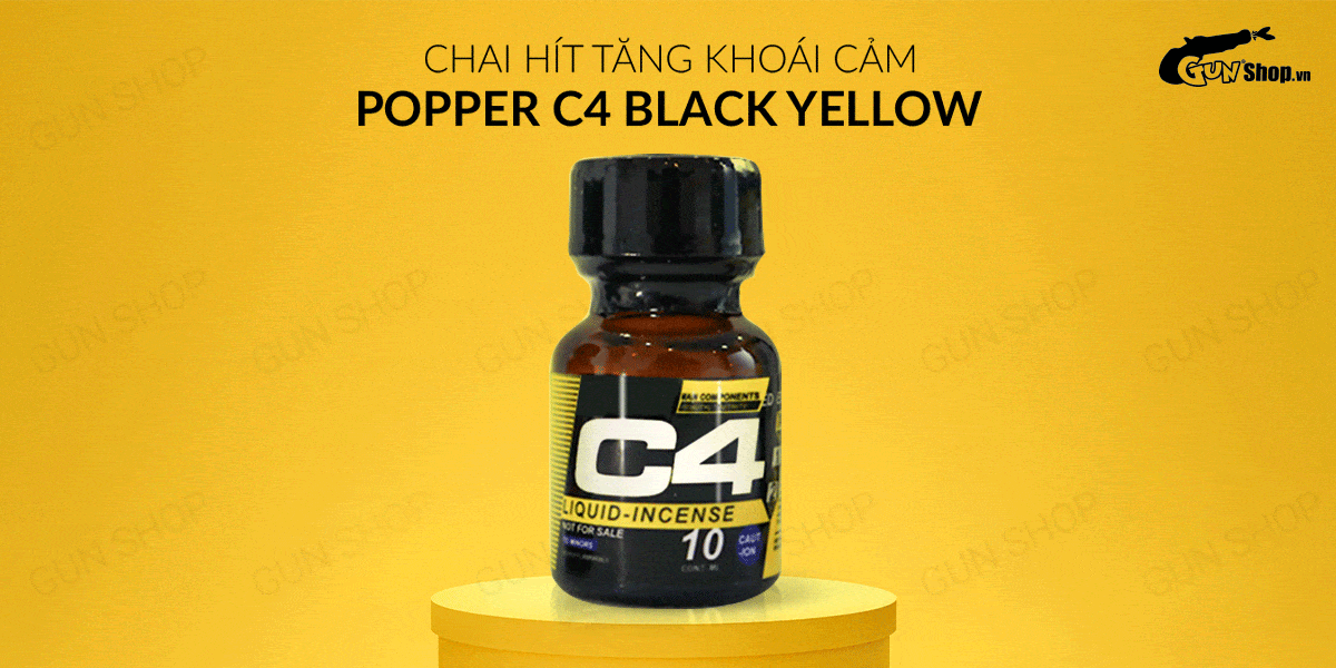 Chai hít kích dục C4 Yellow 10ml Mỹ USA hiệu quả an toàn Chai hít kích dục C4 Yellow 10ml Mỹ USA hiệu quả an toàn