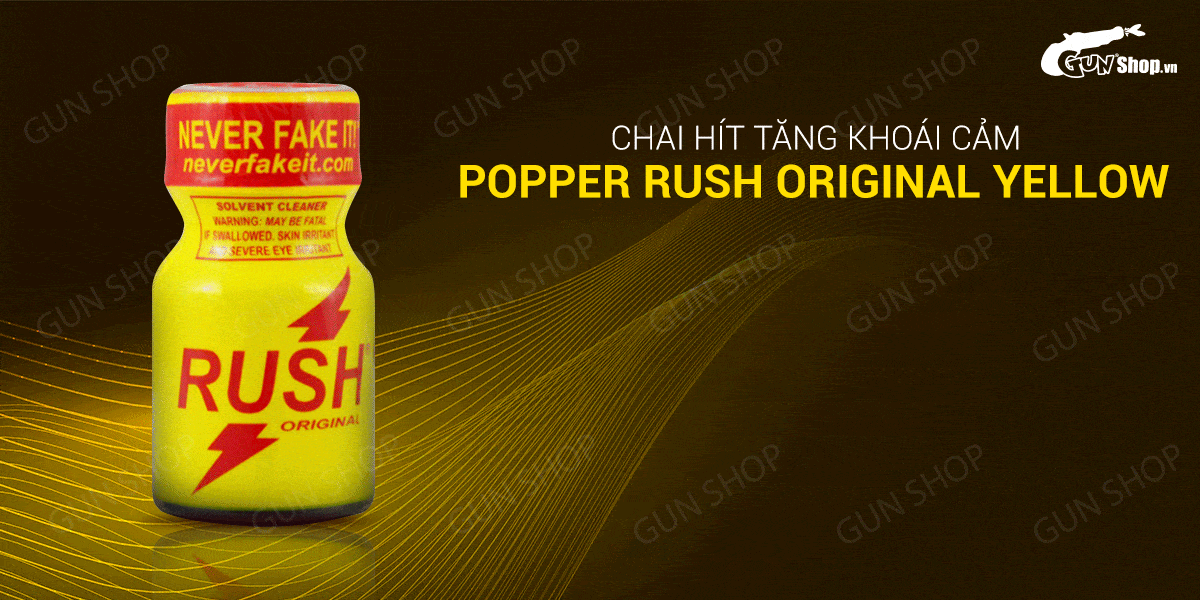 Chai hít kích dục Rush Original Yellow 10ml Mỹ USA chính hãng