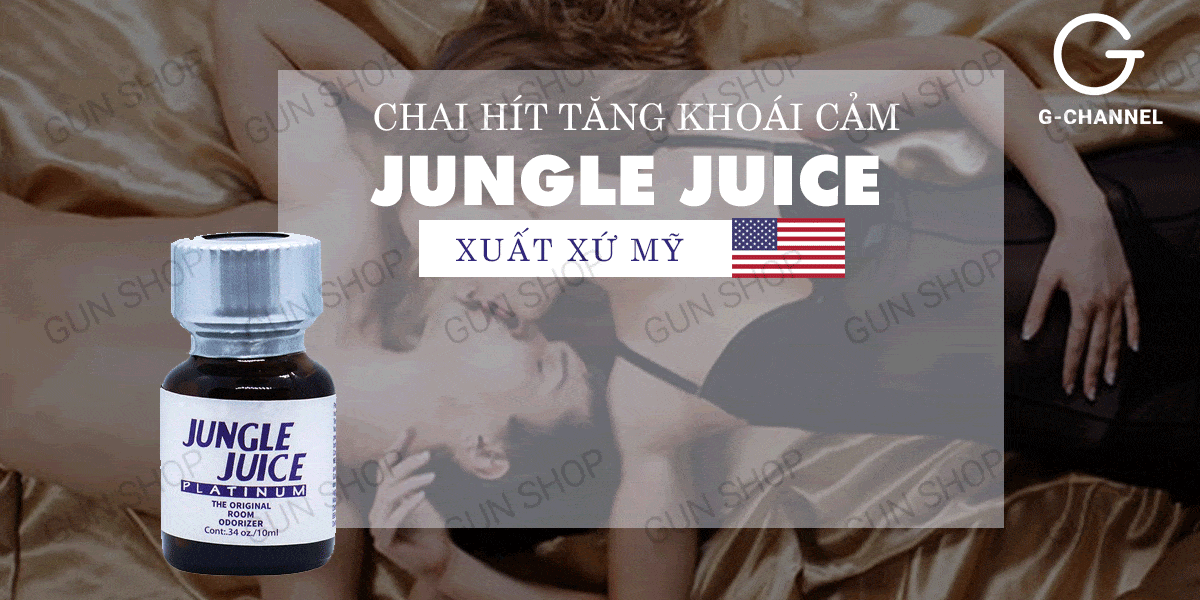 Chai hít kích dục Jungle Juice Platinum 10ml hiệu quả nhanh
Chai hít kích dục Jungle Juice Platinum 10ml hiệu quả nhanh