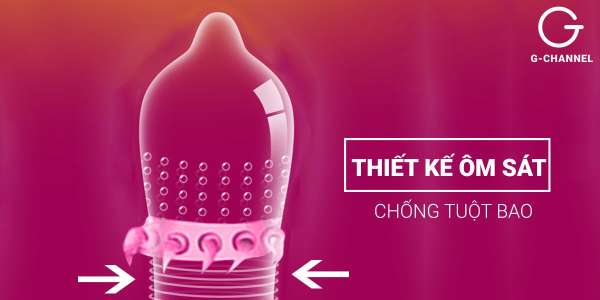 Super Gold Bao Cao Su Gân Gai Lớn Tăng Khoái Cảm Hộp 2