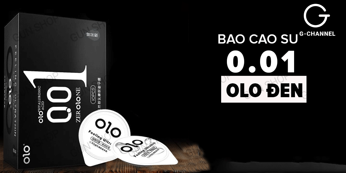 Bao cao su OLO 0.01 siêu mỏng hương vani 10 cái Bao cao su OLO 0.01 siêu mỏng hương vani 10 cái