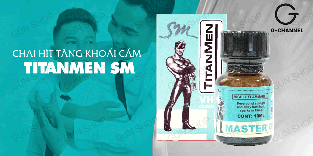 Chai Titanmen SM 10ml hít kích thích quyến rũ tăng khoái cảm