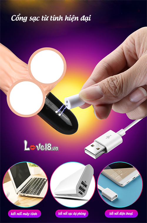 Dương vật tự động rung thụt sưởi ấm Caesar Leten cao cấp cho nữ