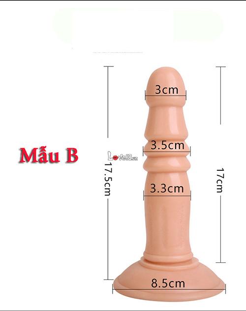 Butt Plug Hít Tường Siêu Lớn Đầy Đặn Kích Thích Cực Mạnh
