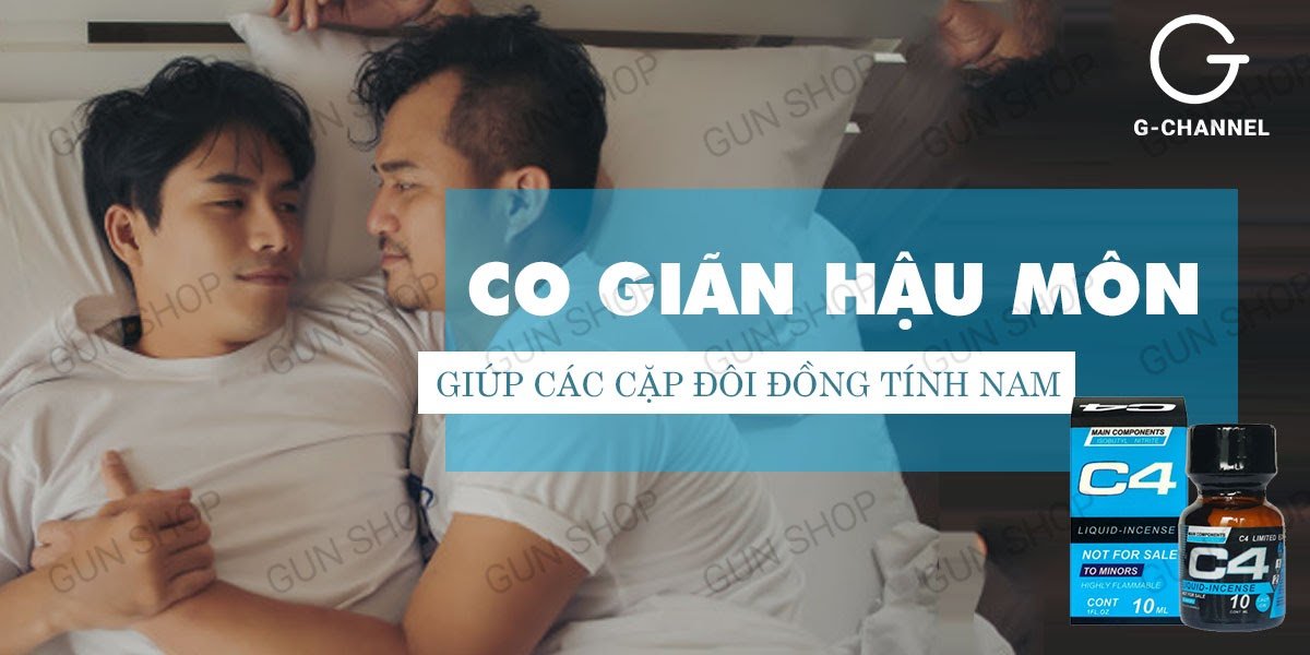 Chai hít kích dục C4 Blue 10ml Mỹ chính hãng tăng khoái cảm ngay