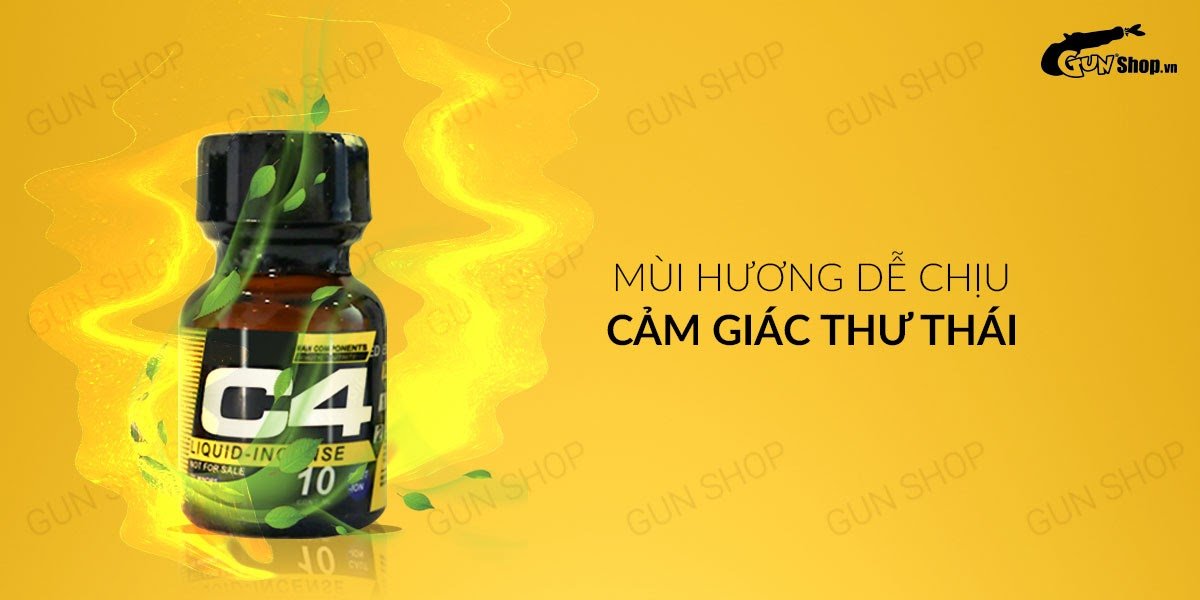 Chai hít kích dục C4 Yellow 10ml Mỹ USA hiệu quả an toàn Chai hít kích dục C4 Yellow 10ml Mỹ USA hiệu quả an toàn