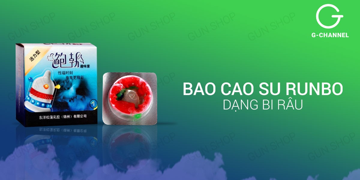 Bộ 3 hộp bao cao su Runbo gân gai lớn kích thích mạnh mẽ cho cả hai