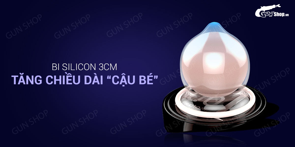 Bao cao su OLO 0.01 siêu mỏng bi tăng 3cm kích thích - Hộp 10 Bao cao su OLO 0.01 siêu mỏng bi tăng 3cm kích thích - Hộp 10