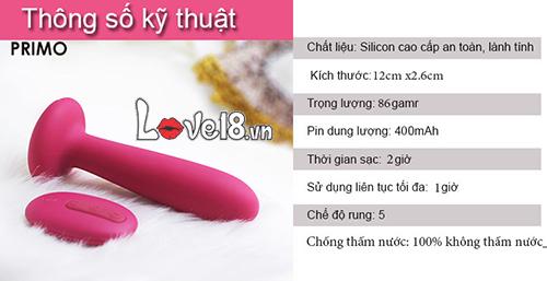 Máy mát xa hậu môn điểm G sưởi ấm Svakom Primo tăng khoái cảm
