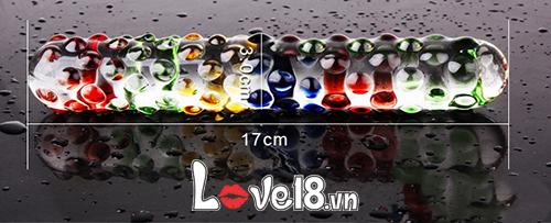 Dương Vật Thủy Tinh 4 Màu Sang Trọng – Pha Lê Bi Tinh Tế, Hấp Dẫn