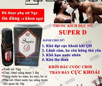 Super D Nga thuốc kích thích nữ chính hãng tăng khoái cảm mạnh