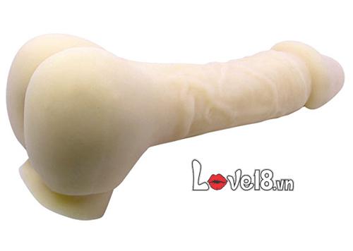 Dương vật khủng 3in1 có hậu môn rung Polymer silicone cao cấp