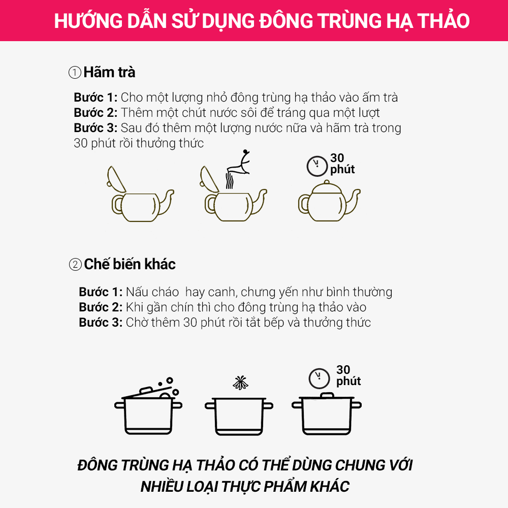 Đông trùng hạ thảo Toro nguyên sợi sấy thăng hoa tăng cường sinh lý hũ 10g
