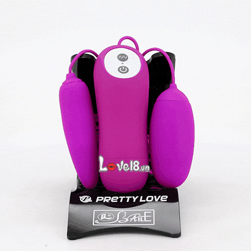 Trứng rung massage điểm G Prettylove 2 đầu chống nước cao cấp