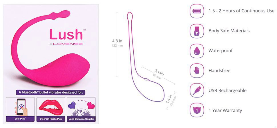 Trứng Rung Lush Chính Hãng Bền Bỉ Siêu Kích Thích