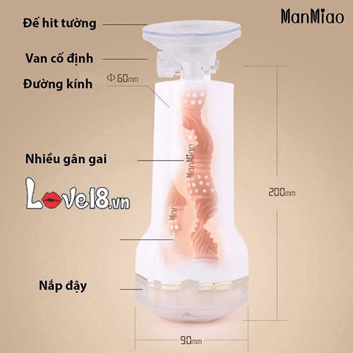Âm Đạo Giả Gắn Tường Manmiao X3 Rung Cảm Giác Như Thật