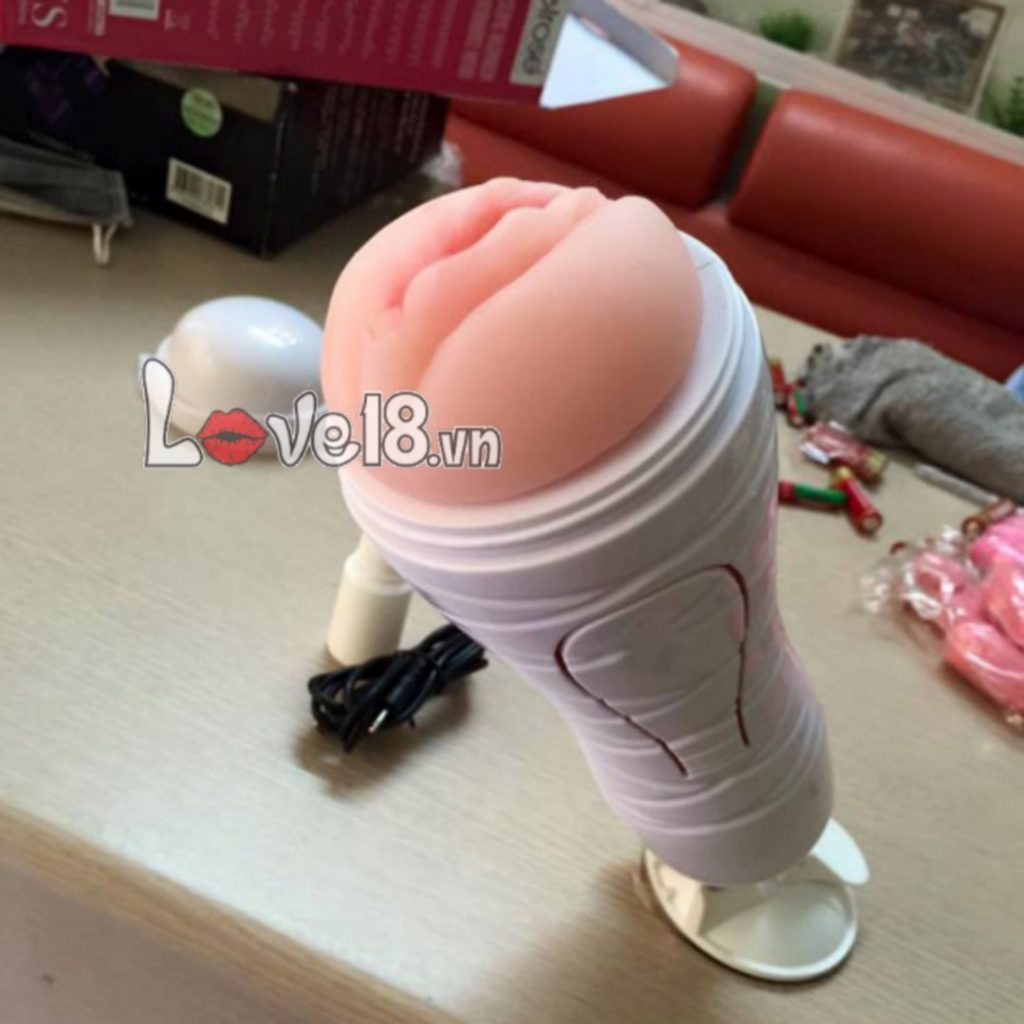 Âm đạo giả Crazy Bull Flora rung bóp siêu thật tăng khoái cảm