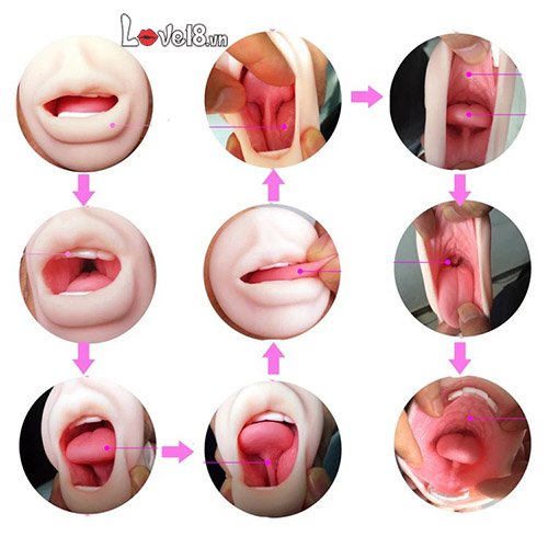 Âm đạo giả miệng bú mút silicon cực đỉnh giải tỏa sinh lý nam