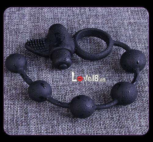 Vòng rung hậu môn 3 trong 1 xích bi kích thích tăng khoái cảm