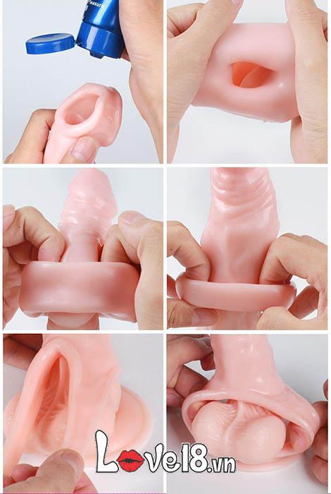 Bao Cao Su Đôn 5 Phân Mềm Mại Đeo Bìu Tăng Khoái Cảm Nam