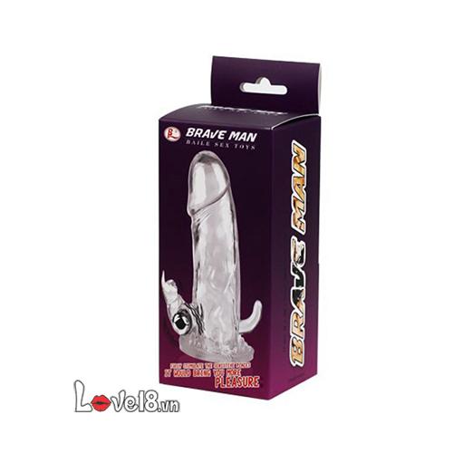Bao cao su đôn dên Brave Man hai râu rung mạnh cực phê