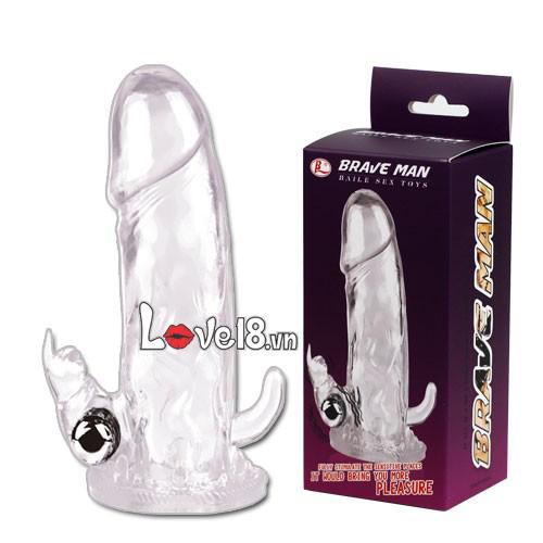 Bao cao su dên râu Brave Man rung mạnh kích thích cực đỉnh