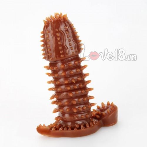 Bao đôn silicon siêu gai tăng khoái cảm và kích thước dương vật nam