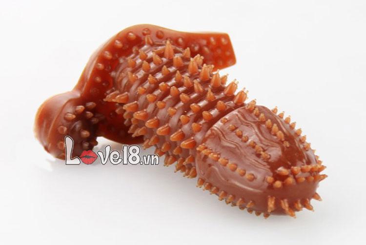 Bao đôn silicon siêu gai tăng khoái cảm và kích thước dương vật nam