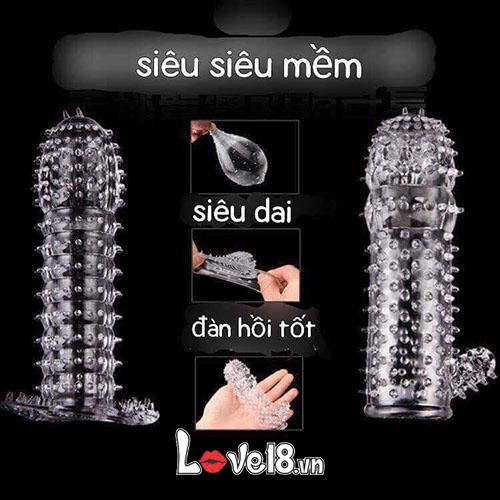 Bao cao su đôn siêu gân gai bi trong suốt kích thích tăng cảm Bao cao su đôn siêu gân gai bi trong suốt kích thích tăng cảm