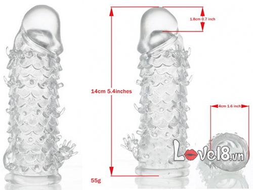 Bao cao su vảy rồng đôn dên siêu mỏng kích thích mạnh mẽ