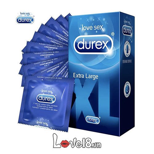 Bao cao su Durex Extra Large size XL an toàn thoải mái uy tín