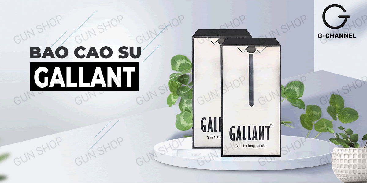 Bao cao su Gallant 3 trong 1 Kéo dài thời gian Hộp 10 Bao cao su Gallant 3 trong 1 Kéo dài thời gian Hộp 10