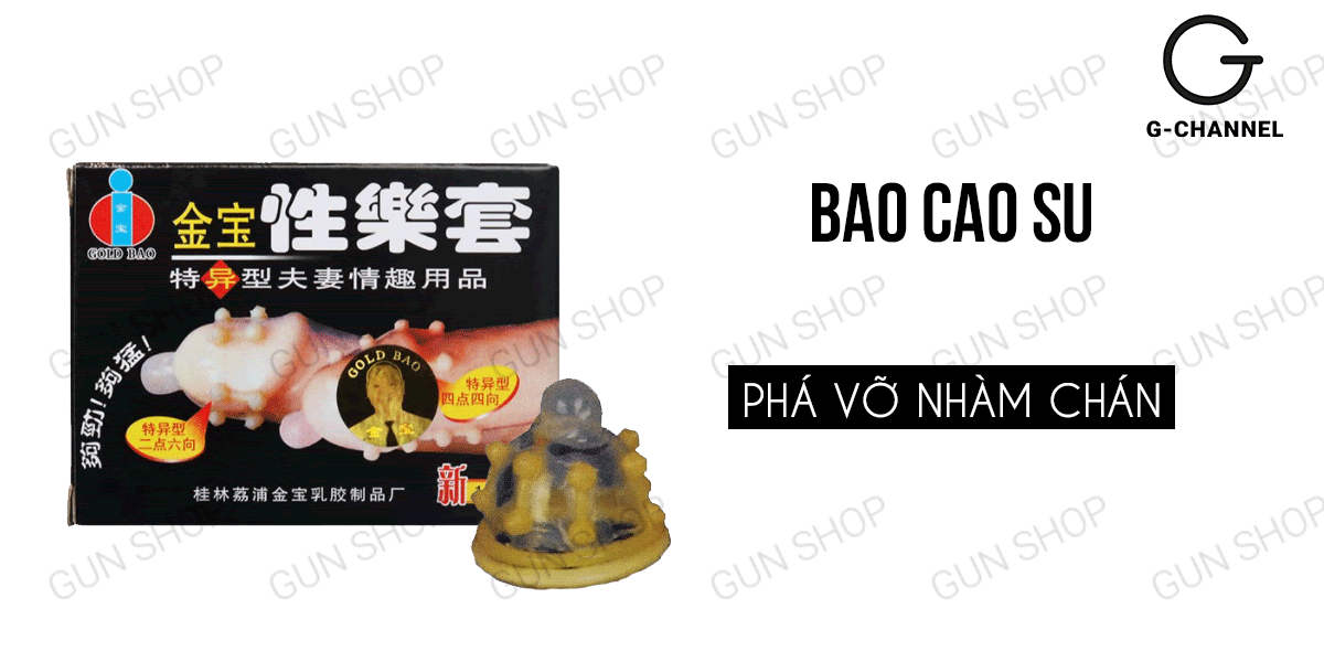 Bao cao su Gold gai bi chạm điểm nhạy cảm hưng phấn Bao cao su Gold gai bi chạm điểm nhạy cảm hưng phấn