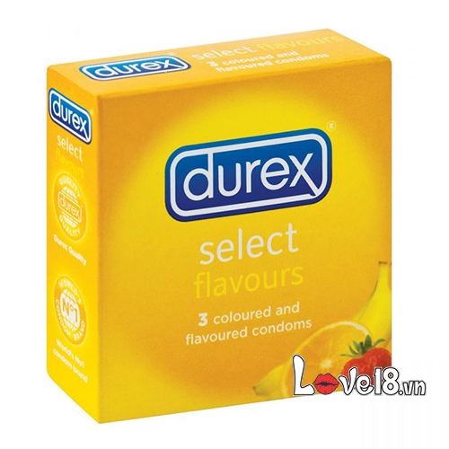 Bao cao su Durex hương trái cây mỏng chống tuột an toàn tuyệt đối