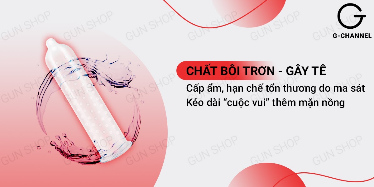 Bao cao su Liebe gai nổi lớn kéo dài hương thơm hộp 12 cái