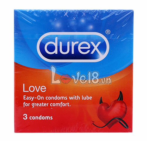 Bao Cao Su Durex Love Mỏng Mềm Bôi Trơn Tăng Khoái Cảm