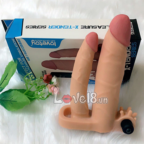 Bao Đôn Lovetoy 2 Nhánh Rung Mạnh Màu Da Vàng Siêu Gân