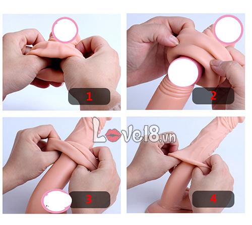 Bao đôn 3cm siêu mềm ôm khít tăng kích thước tình dục