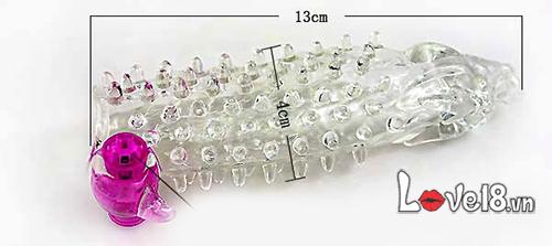 Bao đôn đầu rồng siêu gai có rung kích thích mạnh mẽ 