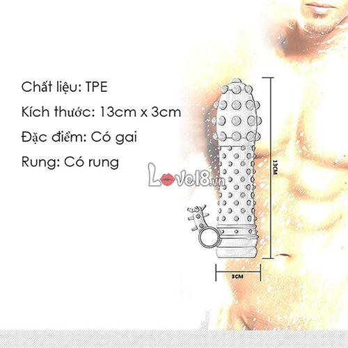 Bao đôn gai nhỏ rung mạnh tăng khoái cảm dễ sử dụng
