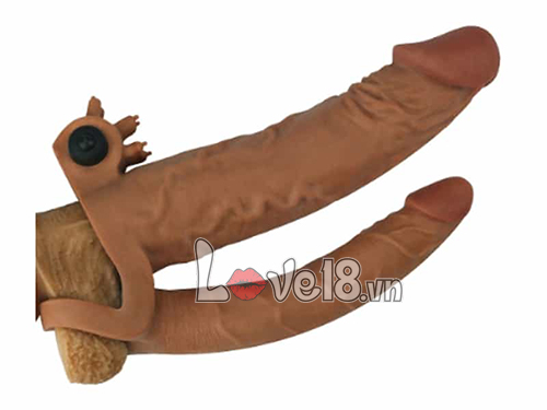 Bao Đôn Lovetoy 2 Nhánh Rung Màu Nâu Gân Nổi Kích Thích