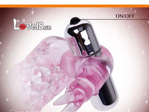 Bao đôn lưới rung 2 đầu tai thỏ, kích thích mạnh cho nam