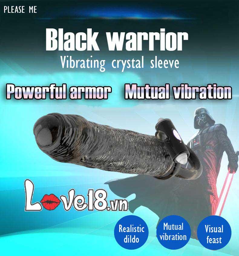 Bao đôn rung Black Warrio quai đeo tiện lợi tăng khoái cảm
