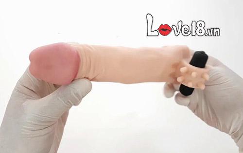 Bao đôn Lovetoy silicon rung gai tăng kích thước kéo dài thời gian quan hệ