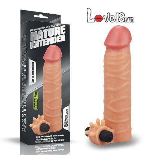 Lovetoy Extender Bao Đôn Rung Mềm Mịn Siêu Thật Kích Thích